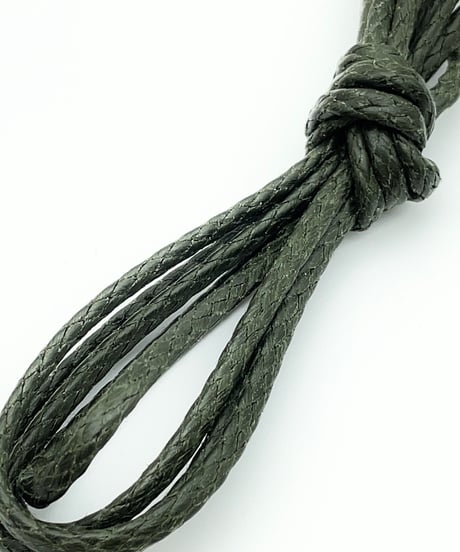 Military Green shoelaces for Tricker's and others with Agret /●紐先金具込み/ ミリタリーグリーン / カントリータイプ/ 長さ指定可