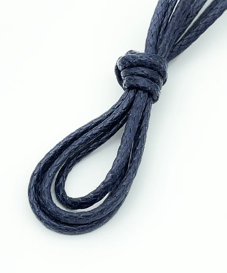 Navy shoelaces for Tricker's boots and others with Agret /●紐先金具込み/ 紺 / ネイビー / トリッカーズ カントリータイプ/ 長さ指定可