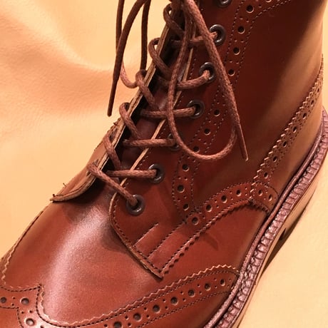 Brown shoelaces for Tricker's and others /トリッカーズ カントリータイプ シューレース / 茶 靴ひも 70cm、110cm、 120cm