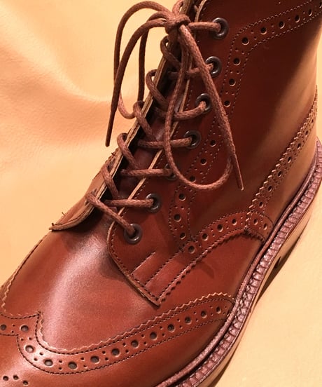 Brown shoelaces for Tricker's and others /トリッカーズ カントリータイプ シューレース / 茶 靴ひも 70cm、110cm、 120cm