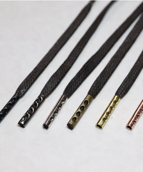 Aglet / ひも先金具 / メタルチップ オプション / 金属セル / アグレット / 黒、ゴールド、シルバー他６色展開 / 長さ指定可