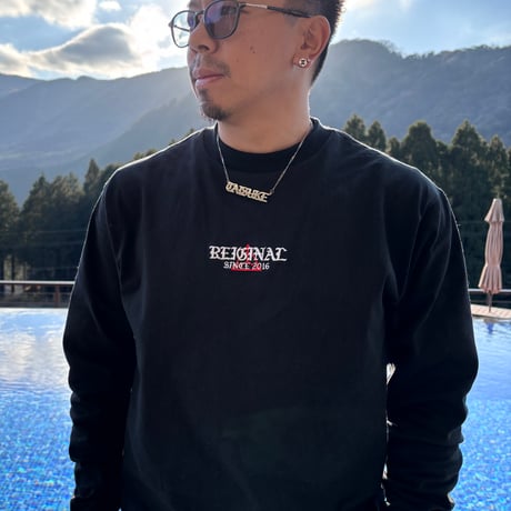 Reiginal OS Logo Long Sleeve T-shirts / Black