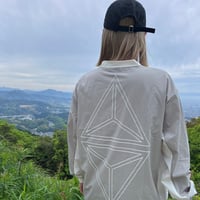 Reiginal Nylon V-neck Long Sleeve / Gray