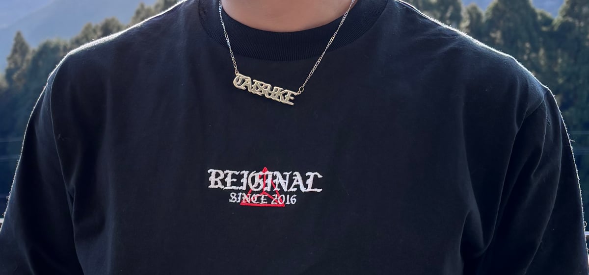 Reiginal OS Logo Long Sleeve T-shirts / Black |