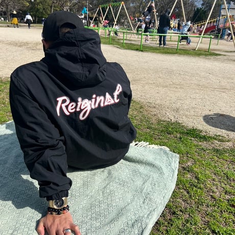 Reiginal Half Zip Nylon Jacket / Black