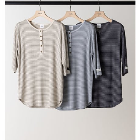 【YENN】[Y263-82083] HENRY 3,4 SLEEVE TEE