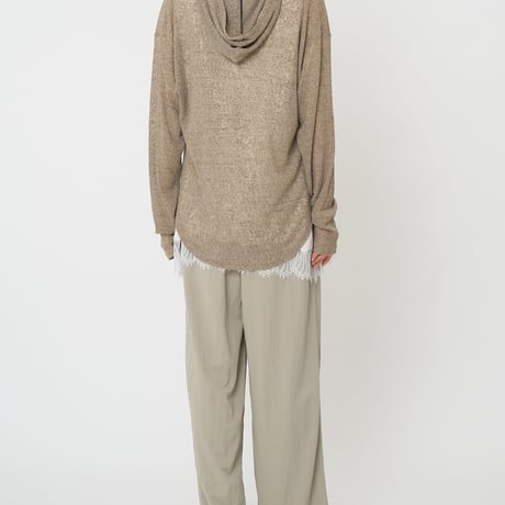 【CHIGNON】[8861-068GL] ｼｱｰﾌｰﾃﾞｨﾆｯﾄｿｰ