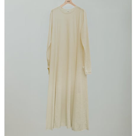 【YENN】[Y254-51135] SLUB FLARE DRESS
