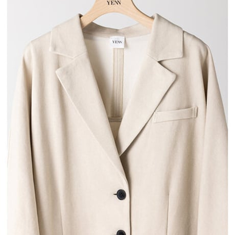 【YENN】[Y263-41091] FADED JERSEY JACKET