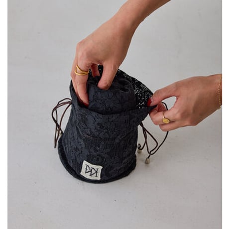 【YENN】[Y262-12047-2]] PORTABLE LACE HOODIE