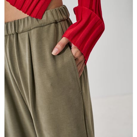 【YENN】[Y261-32022] SIDE SLIT SLACKS