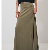【YENN】[Y261-21023] FIBRIL JERSEY SKIRT