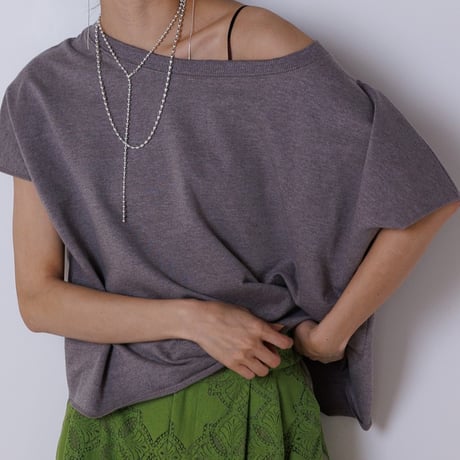 【CHIGNON】[0053-427SH] Wﾗｲﾝｺｰﾄﾞﾌﾞﾗｽﾄﾗｯﾌﾟ