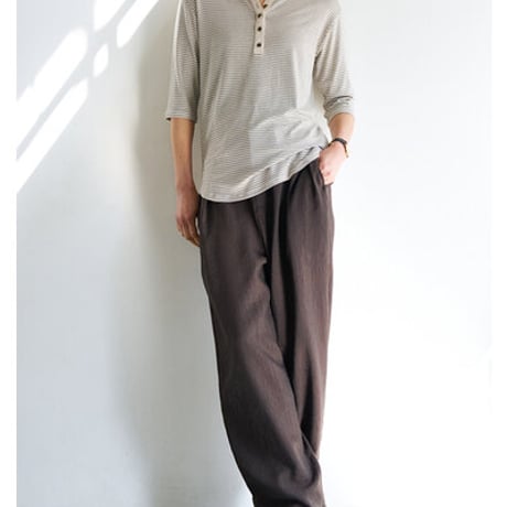 【YENN】[Y263-82083] HENRY 3,4 SLEEVE TEE