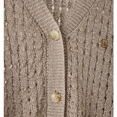 【YENN】[Y262-92062] OPENWORK KNIT CD