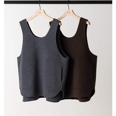 【YENN】[Y263-41104] W FACE OVER VEST