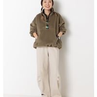 【YENN】[Y254-41126-4] SHAGGY HALF ZIP JK