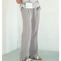 【YENN】[Y262-31039] SIDE SLIT SLACKS