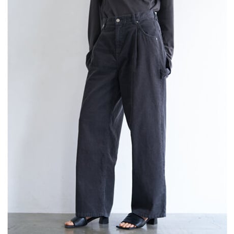 【YENN】[Y263-31098] WASHED CORDUROY PT