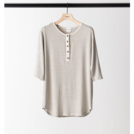 【YENN】[Y263-82083] HENRY 3,4 SLEEVE TEE