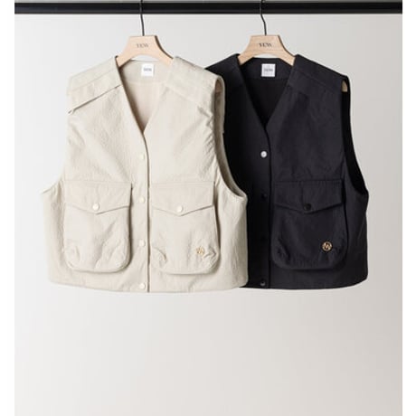 【YENN】[Y263-42094] PUFFY MILITARY VEST
