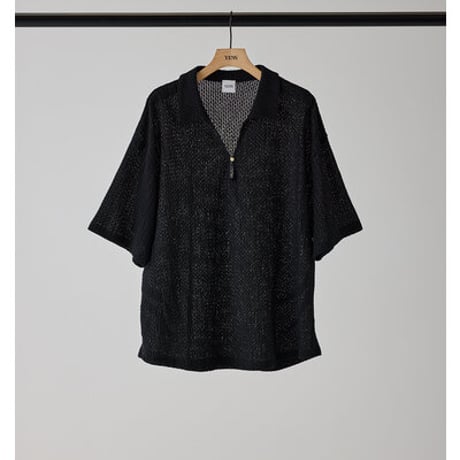 【YENN】[Y262-12055] KEY NECK BLOUSE