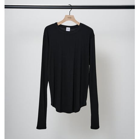 ★追加生産決定商品★【YENN】[Y263-81105]  COTTON RIB LONG TEE（納期：6月上旬～中旬）