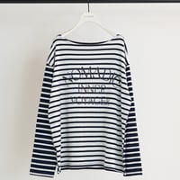 【CHIGNON】[8461-104KK] ﾎﾞｰﾀﾞｰﾌﾟﾘﾝﾄﾛﾝTee
