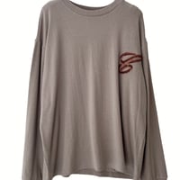 【CHIGNON】[8455-313KK] ﾓｹﾓｹ刺繍ﾛｺﾞﾛﾝTee