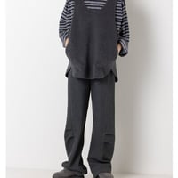 【YENN】[Y263-41104] W FACE OVER VEST