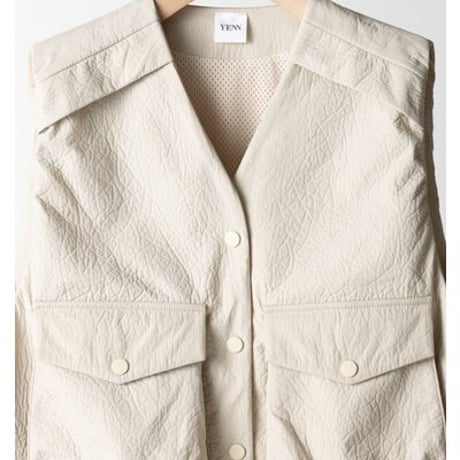 【YENN】[Y263-42094] PUFFY MILITARY VEST
