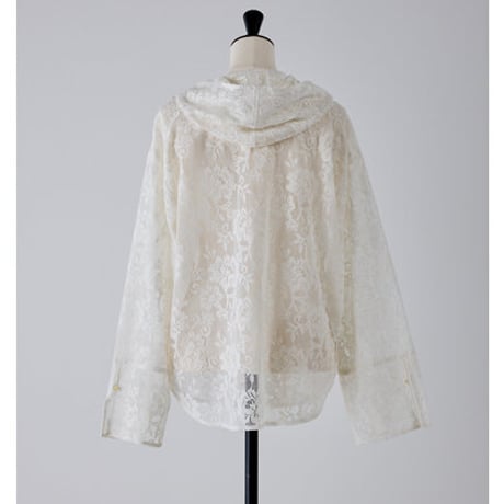 【YENN】[Y262-12047-2]] PORTABLE LACE HOODIE