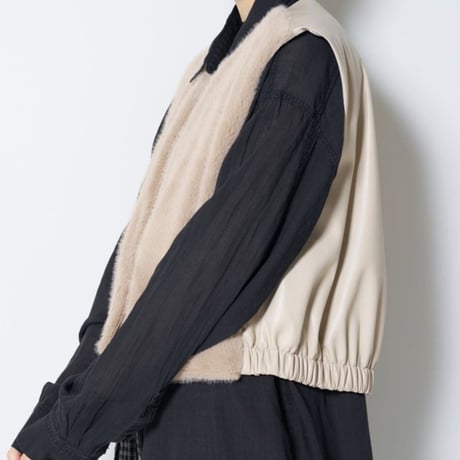 【CHIGNON】[4964-008MK] ﾌｪｲｸﾌｧｰﾄﾞｯｷﾝｸﾞﾍﾞｽﾄ