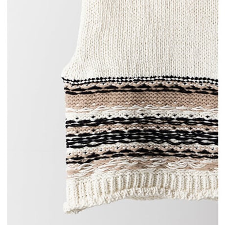 【YENN】[Y263-91099] MOLE JACQUARD VEST