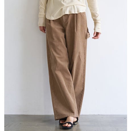 【YENN】[Y263-31098] WASHED CORDUROY PT