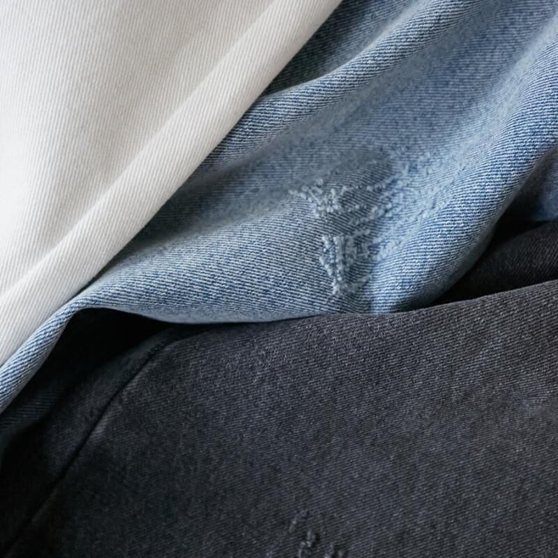 YENN】HIGH RISE TUCK WIDE PT GRAY [Y232-31020Q 