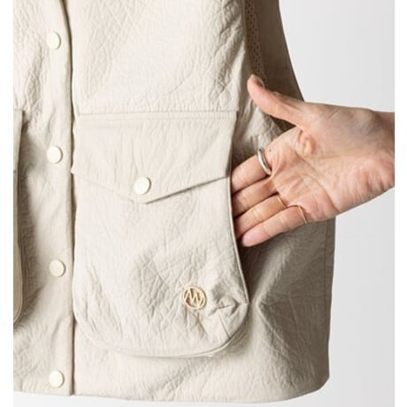 【YENN】[Y263-42094] PUFFY MILITARY VEST
