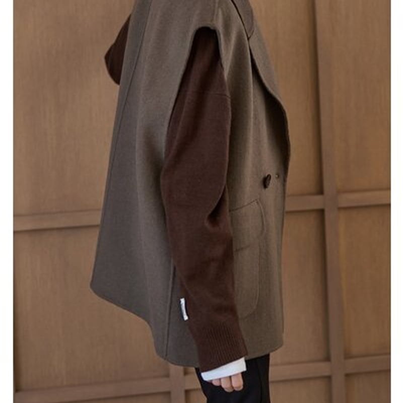 YENN】[Y253-41089] DOUBLE FACE VEST JK | CUTE D