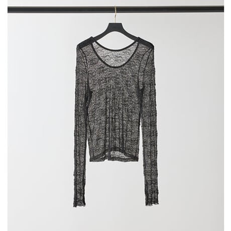 ★追加生産決定商品★【Mewl】[M253-83021-2] ﾚｰｽﾛﾝｸﾞｽﾘｰﾌﾞTOPS