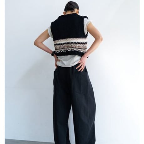 【YENN】[Y263-91099] MOLE JACQUARD VEST