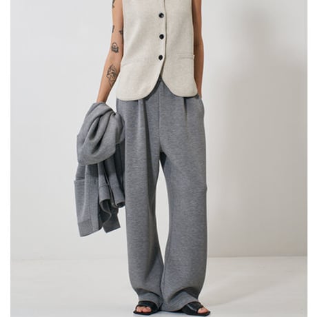 【YENN】[Y261-91017] BOAT NECK KNIT VEST