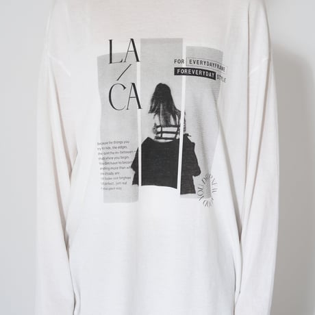 【CHIGNON】[8464-154KK] OFF PHOTOﾌﾟﾘﾝﾄﾛﾝTEE