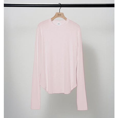 ★追加生産決定商品★【YENN】[Y263-81105]  COTTON RIB LONG TEE（納期：6月上旬～中旬）