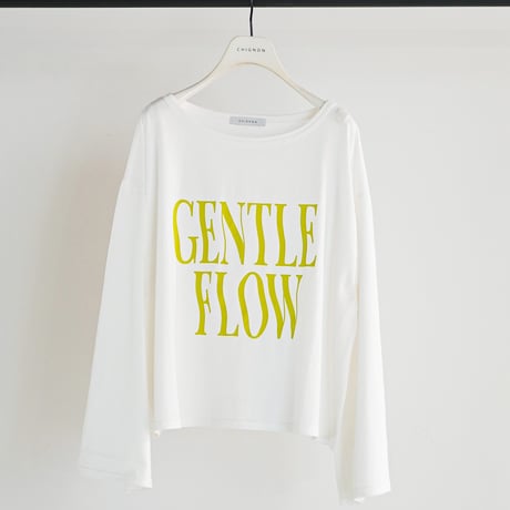 【CHIGNON】[8461-103KK] ”FLOW”ｳｪｲﾌﾞﾛｺﾞTee