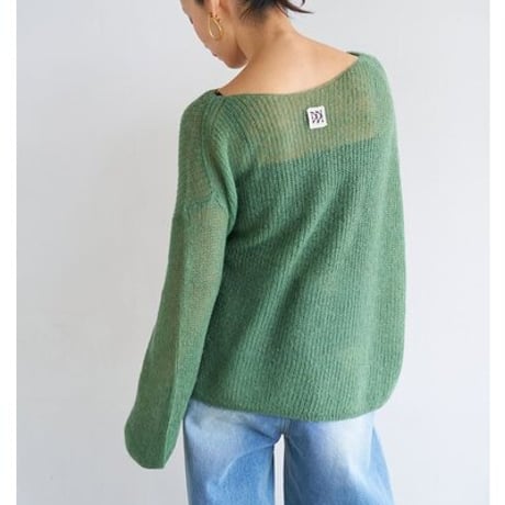 [Y263-91101] SHEER MOHAIR KNIT PO