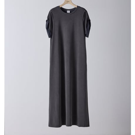 【YENN】[Y261-52021] EYELETS TEE DRESS