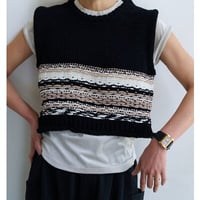 【YENN】[Y263-91099] MOLE JACQUARD VEST
