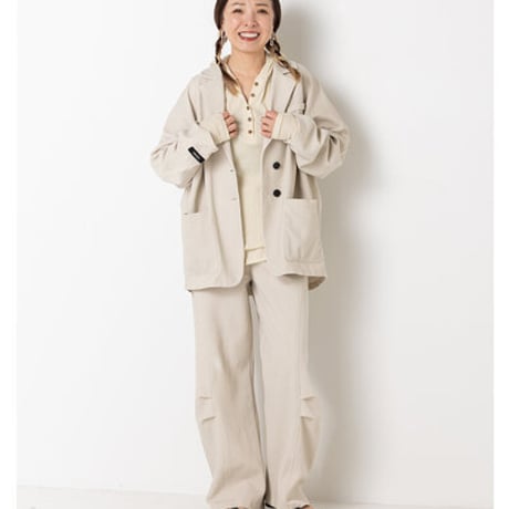 【YENN】[Y263-41091] FADED JERSEY JACKET