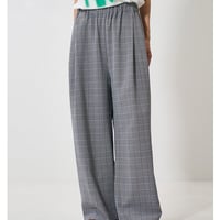 ★追加生産決定商品★【YENN】[Y261-31008-2] PLAID TUCK EASY PT（納期：6月中旬～下旬）