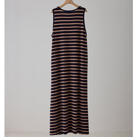 【YENN】[Y262-51049] STRIPE JERSEY DRESS